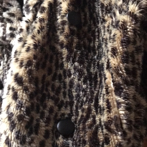Sparkle & Fade leopard print coat - SZ M - Picture 5 of 5